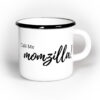 Tasse Momzilla partnerlook vatertasse Rockthekid Rock The Kid emaille emailtasse emailltasse mamitasse muttertasse balibu stadtlandkind