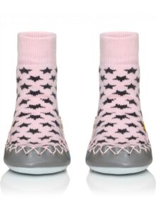 Moccis Cool in Pink Rock the Kid hausschuhe rutschtsocken pantoffel kinderschuhe