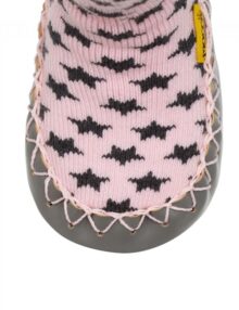 Moccis Cool in Pink Rock the Kid hausschuhe rutschtsocken pantoffel kinderschuhe