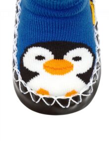 Moccis Pinguin Rock the Kid hausschuhe rutschtsocken pantoffel kinderschuhe